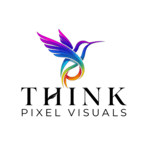 Think Pixel Visuals logo — AI-powered end-to-end content production studio specialising in AI short films, AI teasers, AI vertical dramas, and AI brand ads for companies across India.
